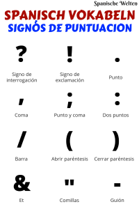Spanisch Satzzeichen