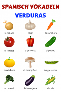 Spanisch Vokabeln Gemüse